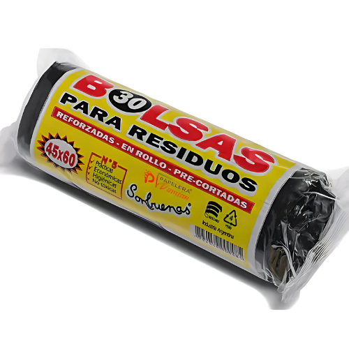 ROLLO RESIDUO NEGRAS SONBUENAS ANTIGOTEO 45X60 - 24 ROLLOS X20 UN
