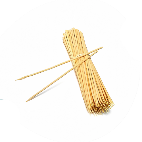 PALITO DE BROCHETTE 25CM X100 UN (BULTO X50 PAQ)