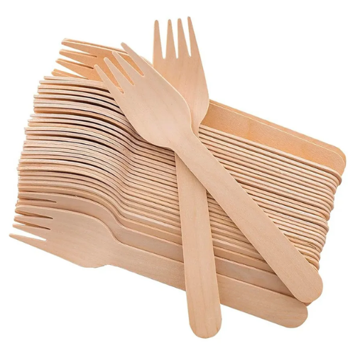 TENEDOR DE MADERA 17CM X50 UN (BULTO X30 PAQ)