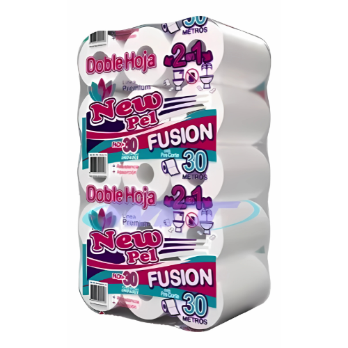 PAPEL HIGIÉNICO NEW PEL DH FUSION 30MTS X30 UN