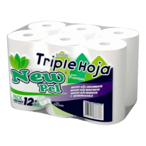 PAPEL HIGIÉNICO NEW PEL TH FUSION 20MTS X12 UN