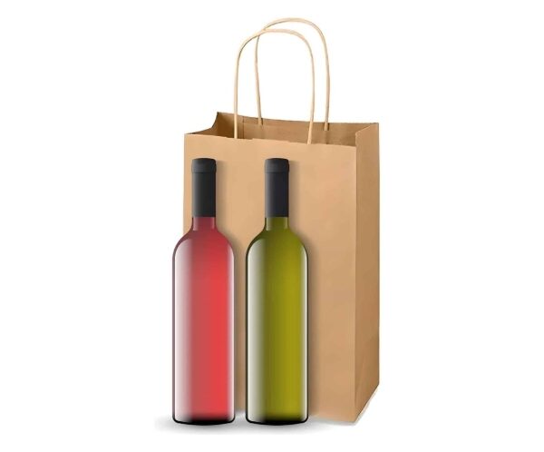 BOLSA ACUARIO KRAFT 22X10X42 (VINO DOBLE) X200 UN