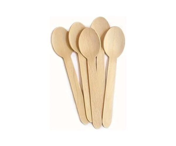 CUCHARA DE MADERA 17CM X100 UN