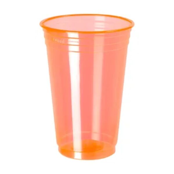 VASO NEON NARANJA 300ML X500 UN