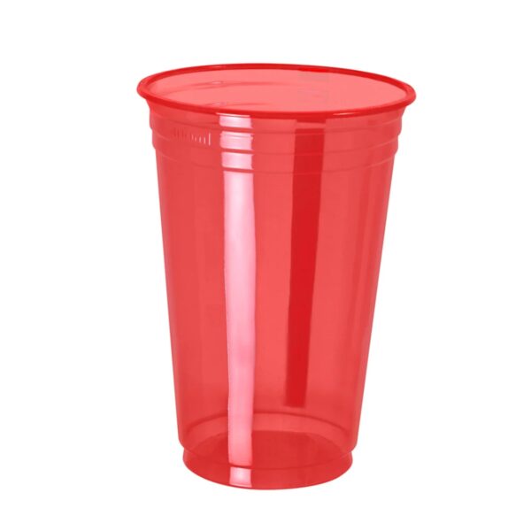VASO NEON ROJO 300ML X500 UN