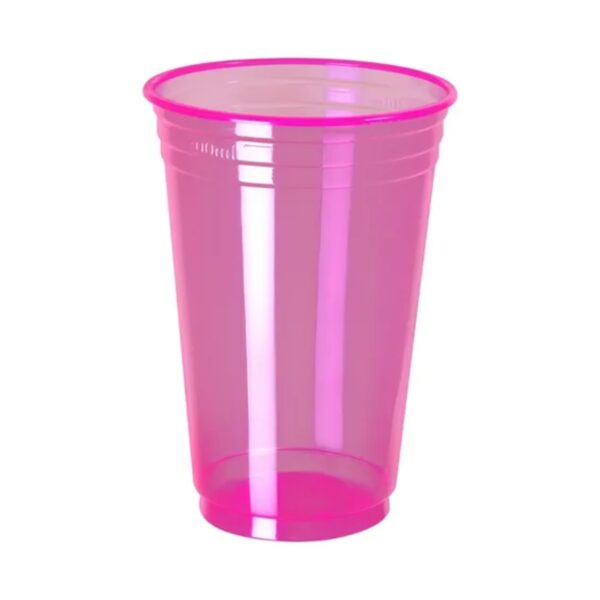 VASO NEON ROSA 300ML X500 UN