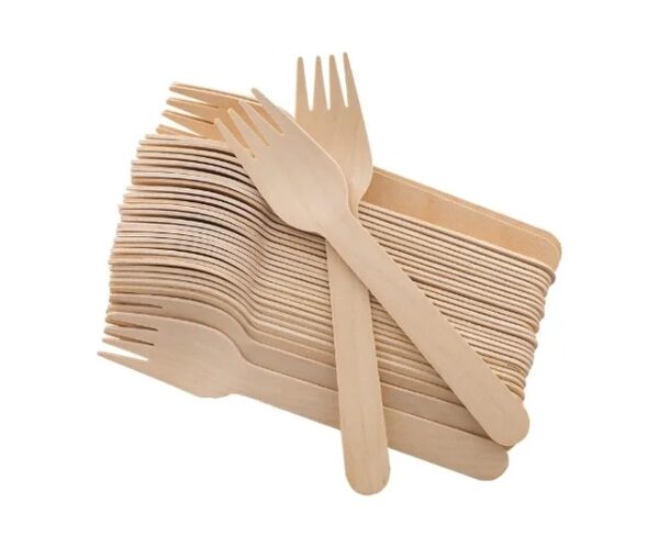 TENEDOR DE MADERA 17CM X100 UN