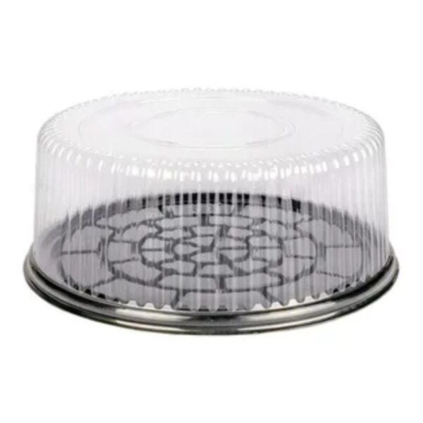 TORTERA TAPA CRISTAL 28 CM ALTA X10 U.