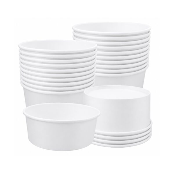 Bowl Ensaladera Pote Polipapel Blanco 47 Oz. 1.4 L. X25 U.