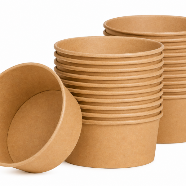 Bowl Ensaladera Pote Polipapel Kraft 47 Oz. 1.4 L. X25 U.